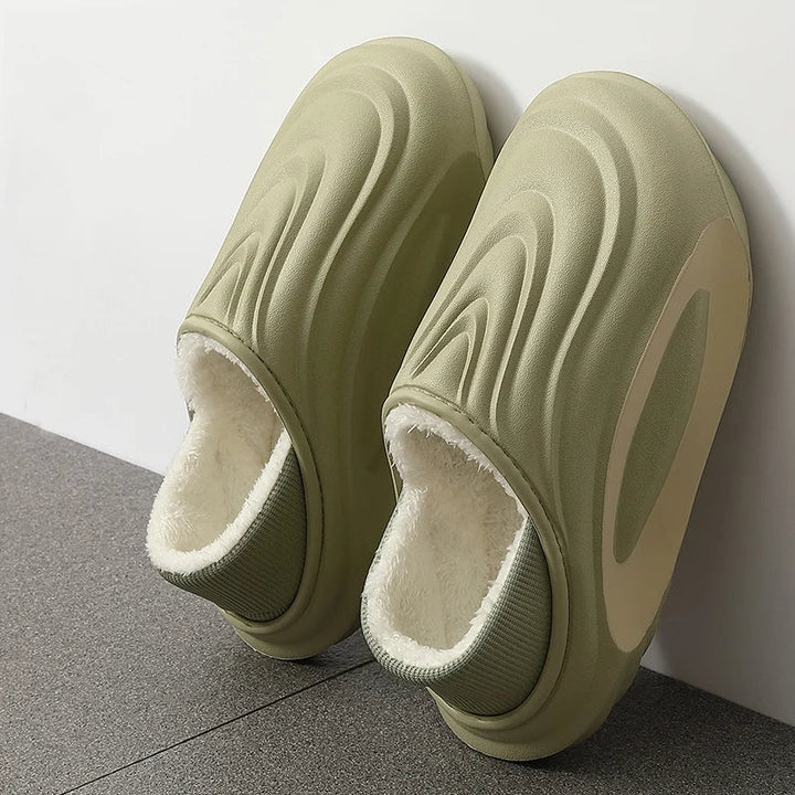 Wave Fleece Slip-On Slide