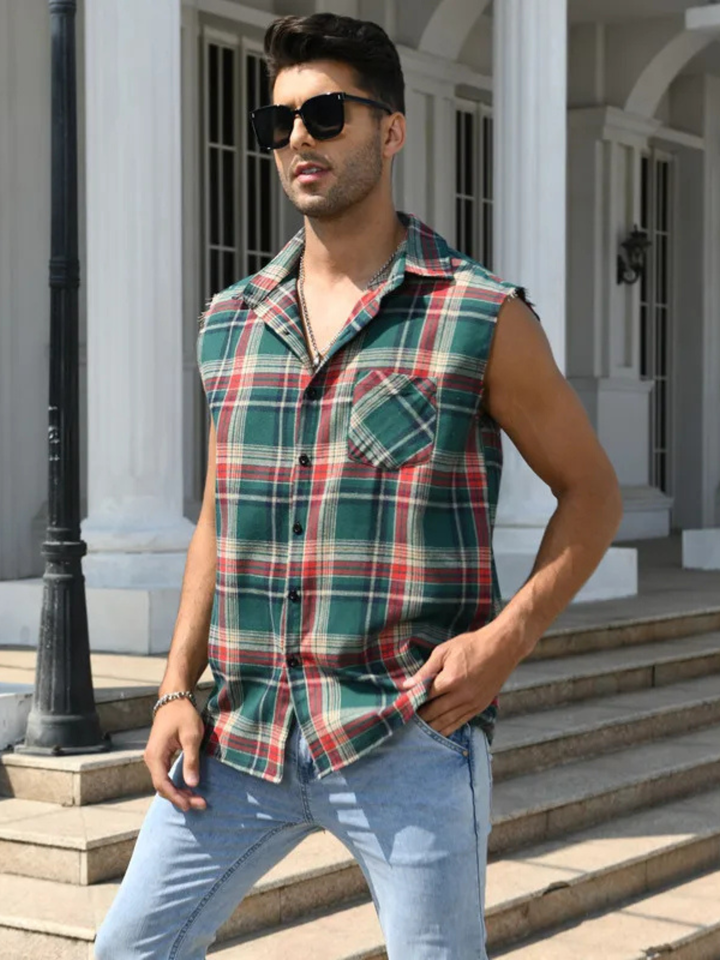 Maverick Plaid Flannel Vest