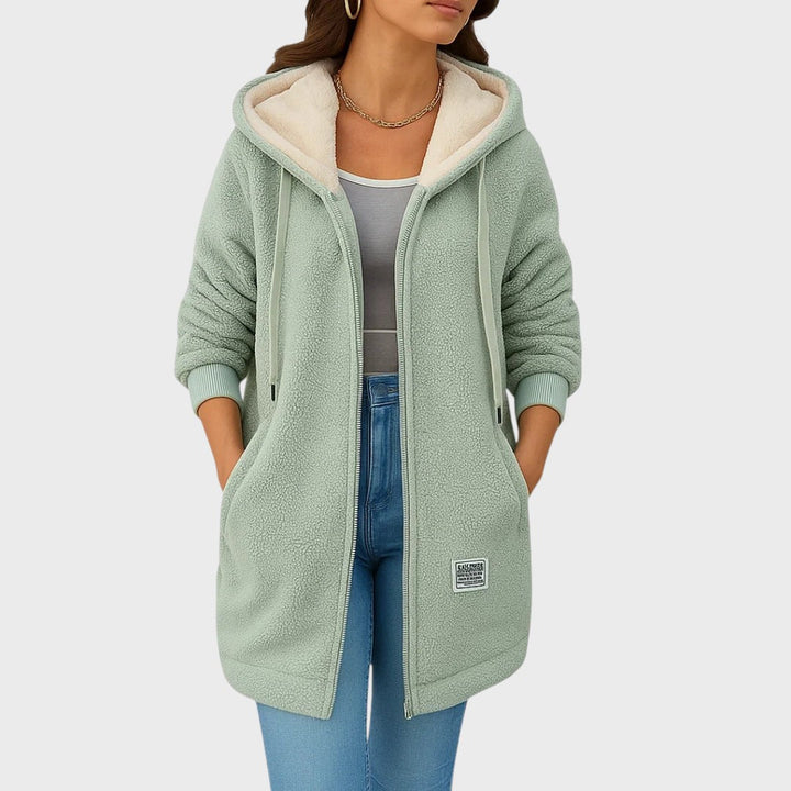 Lisa | Long Teddy Hooded Jacket