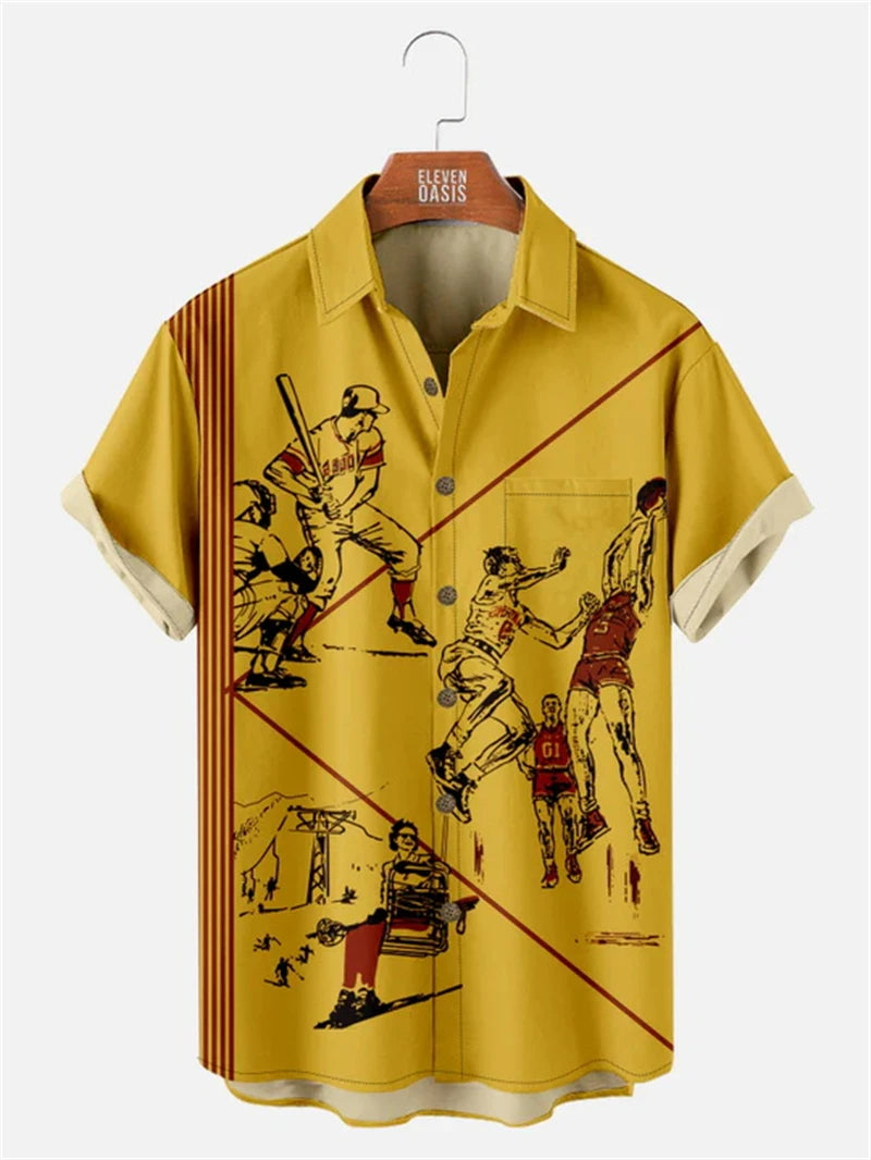 Athletic Society Button-Up Shirt