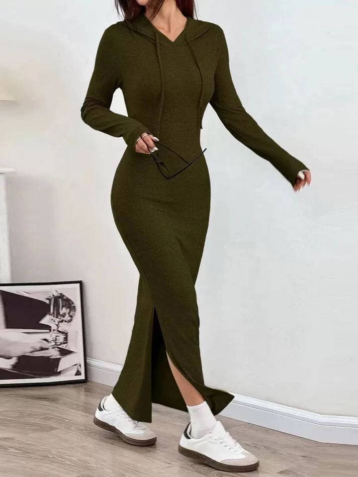 Hooded Bodycon Dress