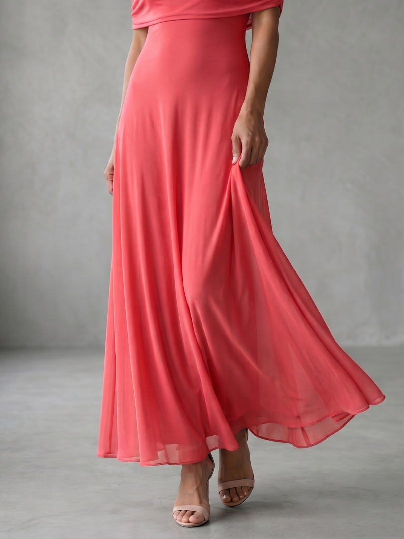 June | Off-Shoulder Draped Midi Dress
