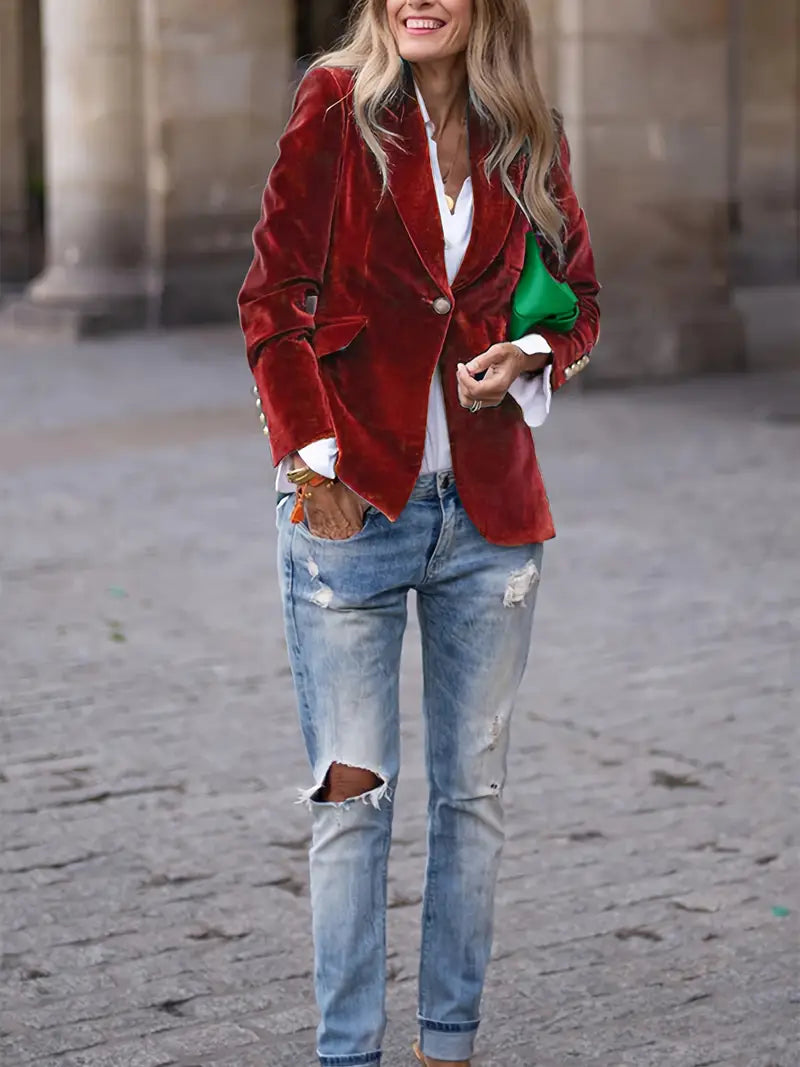 Chelsea Velvet Blazer