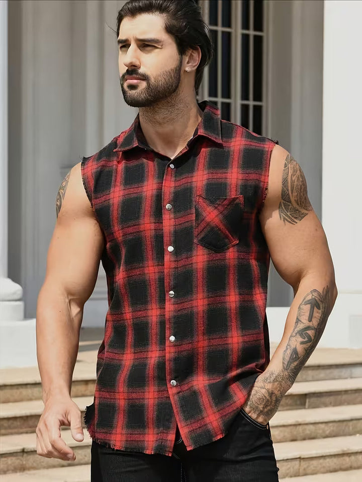 Maverick Plaid Flannel Vest
