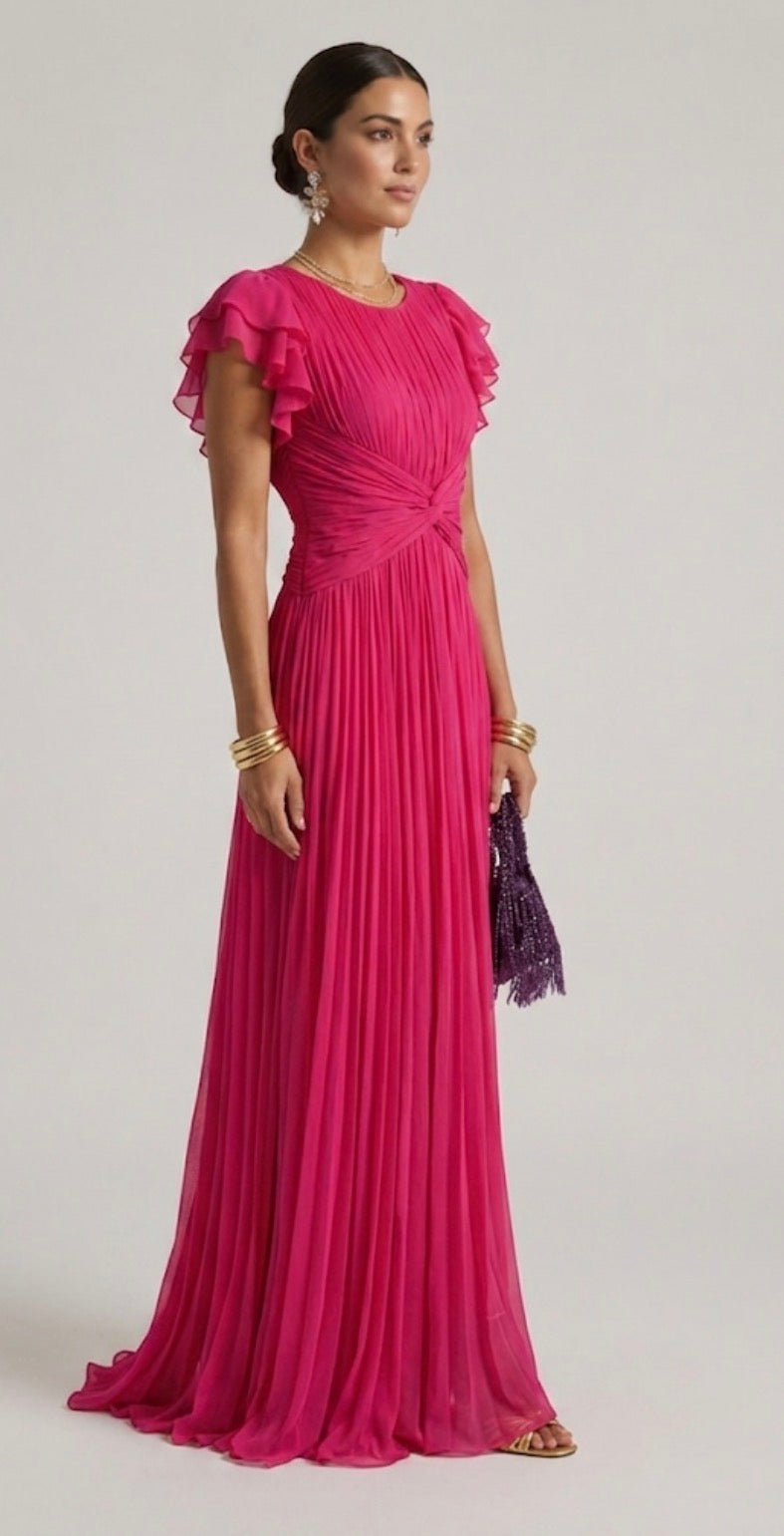Stella | Elegant Pleated Evening Gown