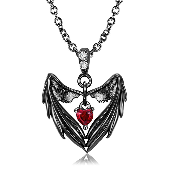 Skeleton Heart Pendant Necklace