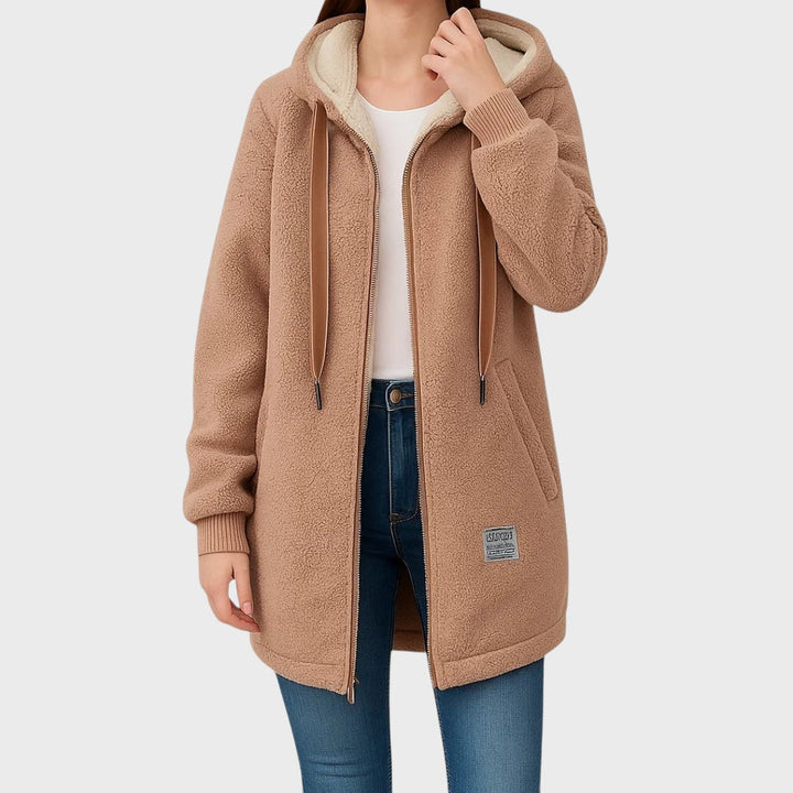 Lisa | Long Teddy Hooded Jacket