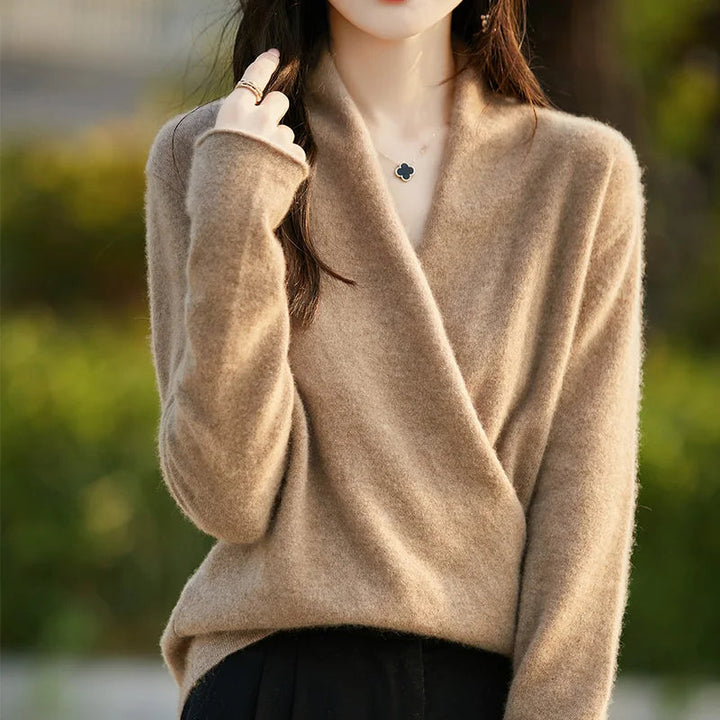 Vivienne Cashmere Wrap Sweater
