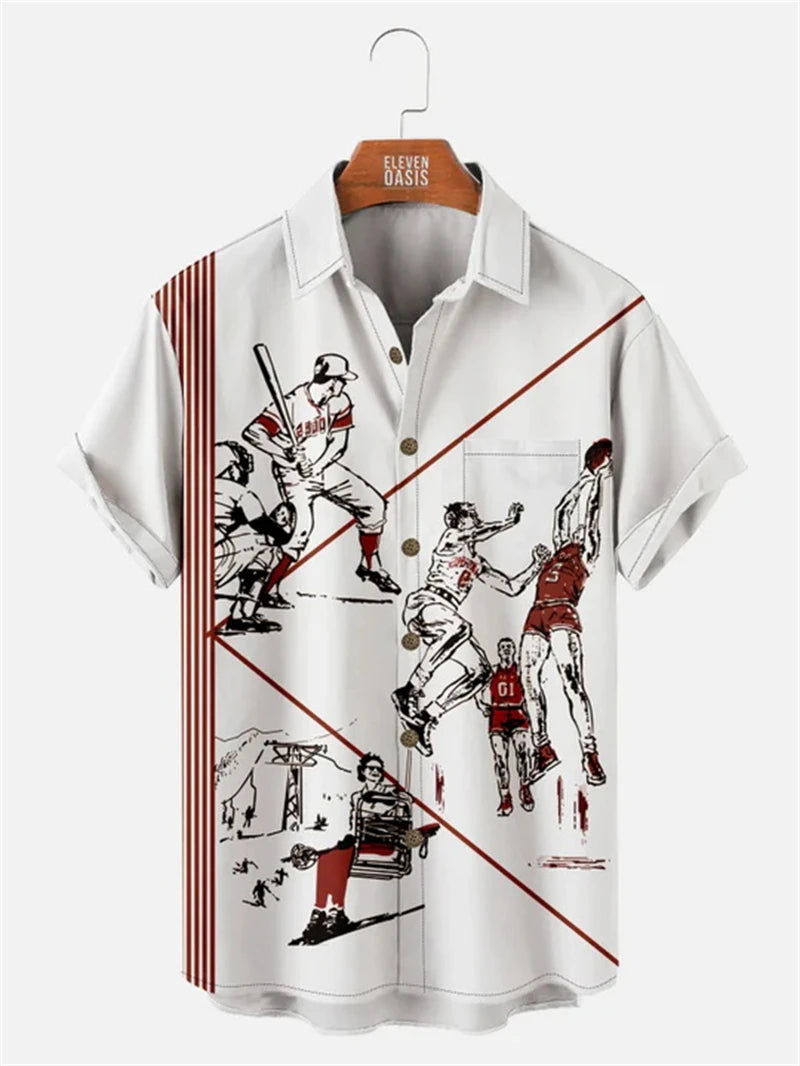 Athletic Society Button-Up Shirt