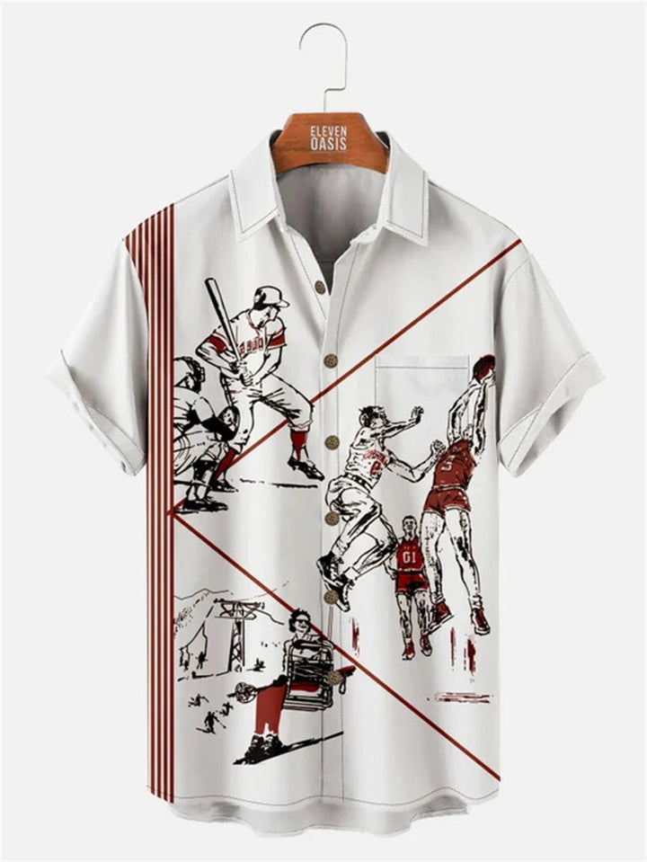 Athletic Society Button-Up Shirt