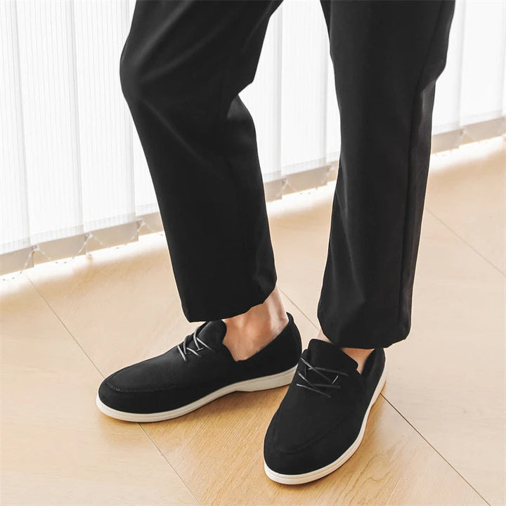 Delano Lace-up Suede Loafer