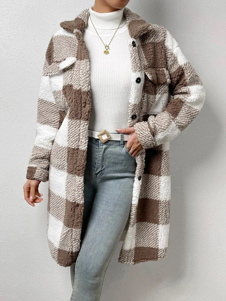 Weekend Plaid Sherpa Jacket