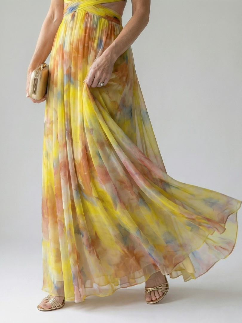 Isel | Cozy Maxi Dress with Soft Wrap Design
