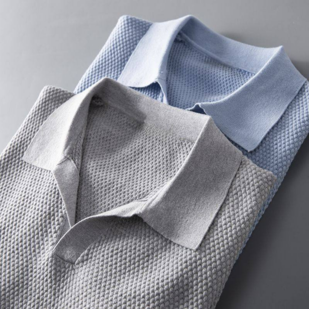 Hudson Waffle Knit Polo