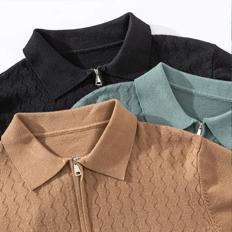 Barron Quarter-Zip Polo Sweater