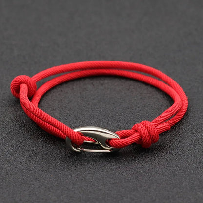 Hook & Hollow Rope Bracelet