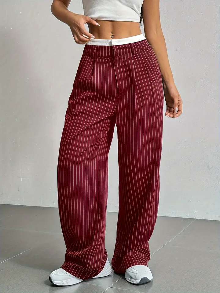 Waveline Pinstripe Trouser