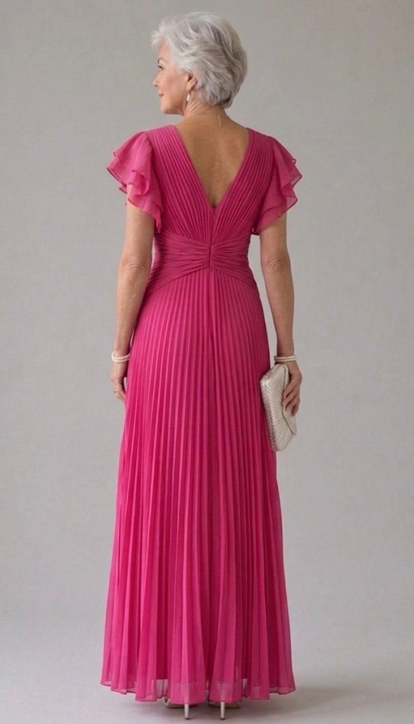 Stella | Elegant Pleated Evening Gown