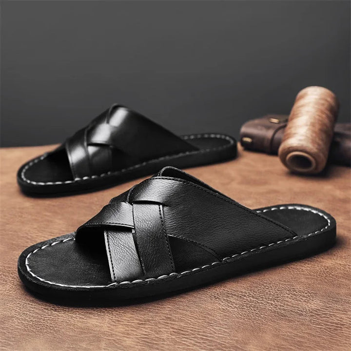 San Luca Leather Slide