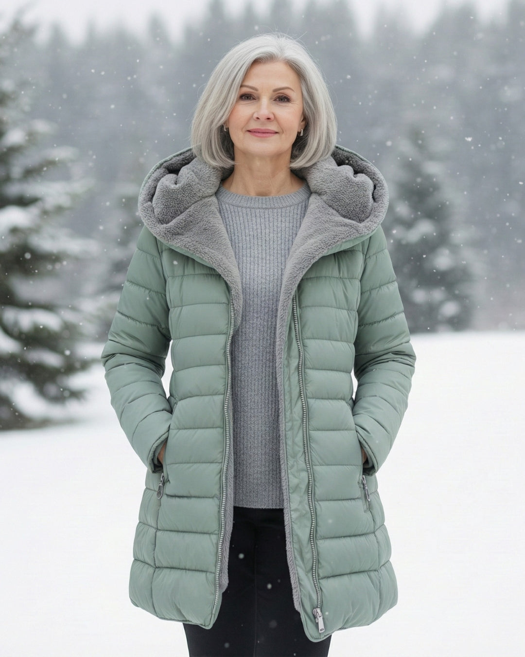 Alice | Cozy Fleece-Lined Puffer Jacket