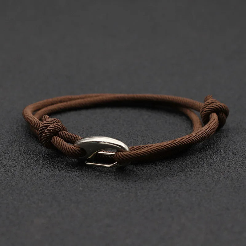Hook & Hollow Rope Bracelet