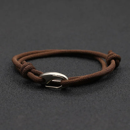 Hook & Hollow Rope Bracelet