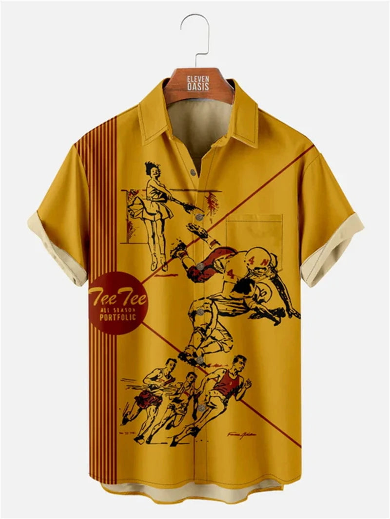 Athletic Society Button-Up Shirt