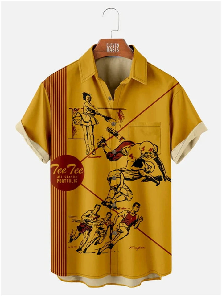 Athletic Society Button-Up Shirt