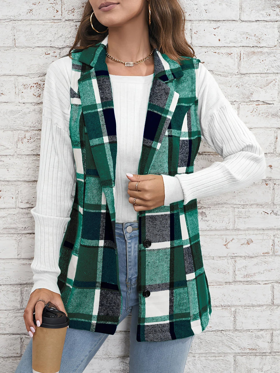 Camden Wool Plaid Vest