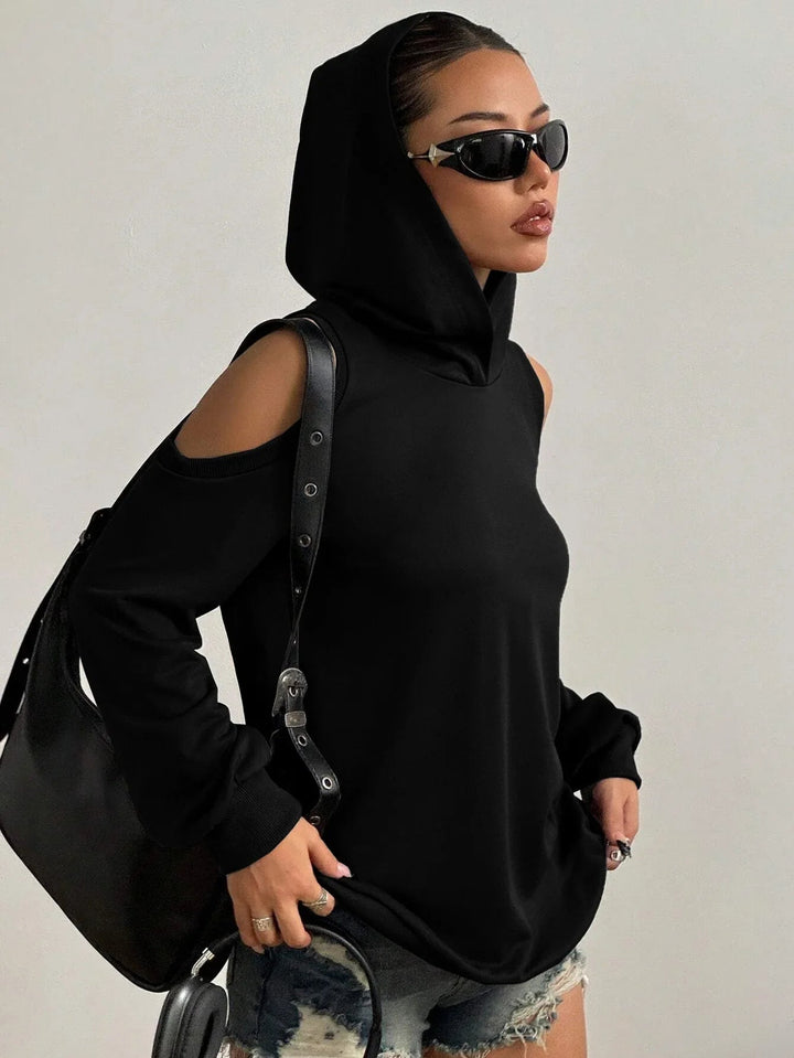Essentia Off-Shoulder Hoodie