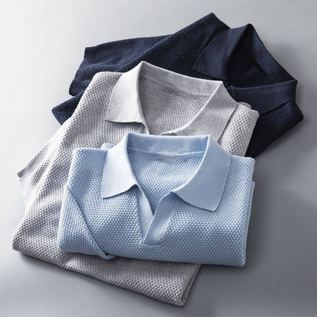 Hudson Waffle Knit Polo