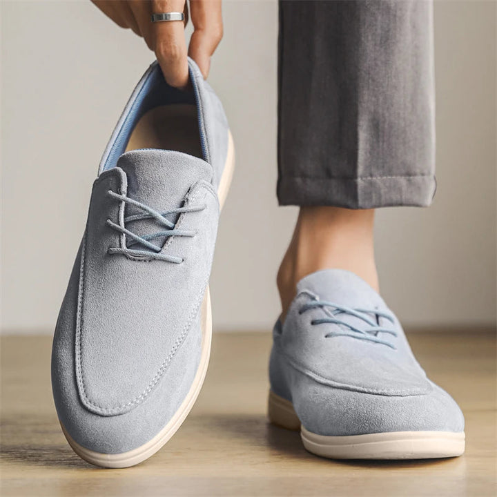 Delano Lace-up Suede Loafer