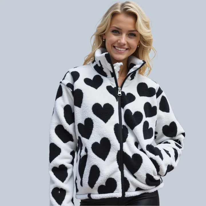 Elsie | Double-Sided Heart Jacket