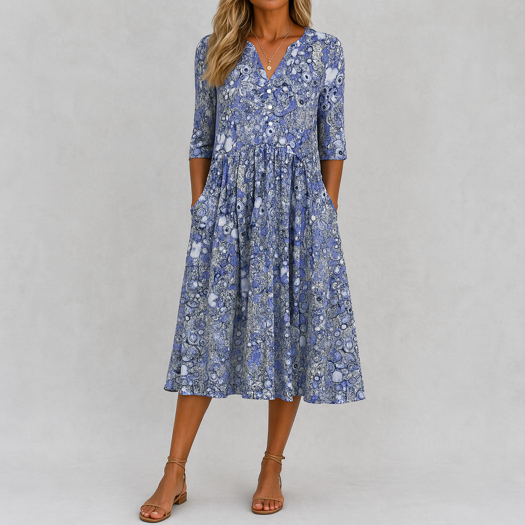 Olivia | Chic V-Neck Elegance Dress