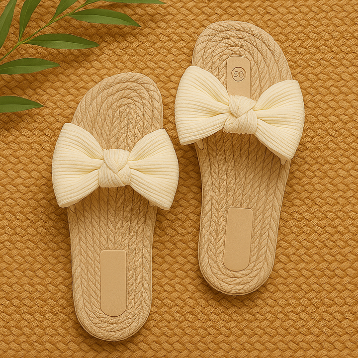 Sun-Woven Bow Slide