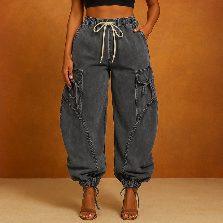 Runway Drawcord Denim