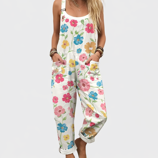 Flora™ | White Blossom Overalls
