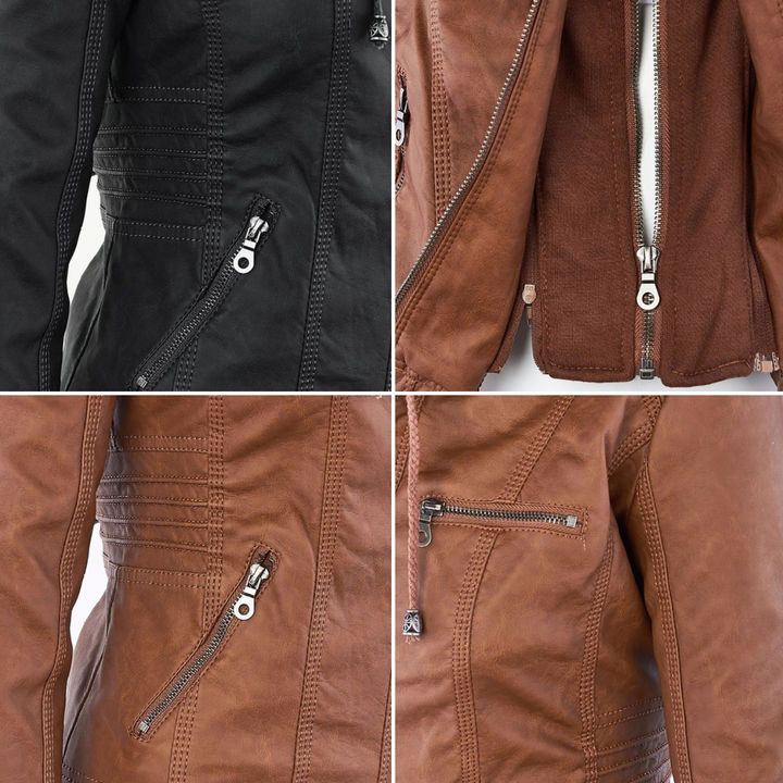 MONICA™ | Elegant Leather Jacket