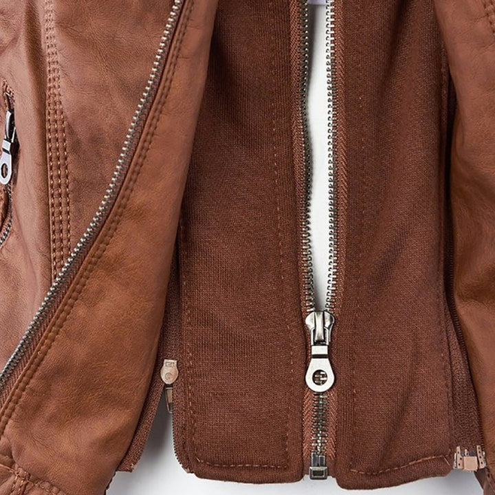 MONICA™ | Elegant Leather Jacket