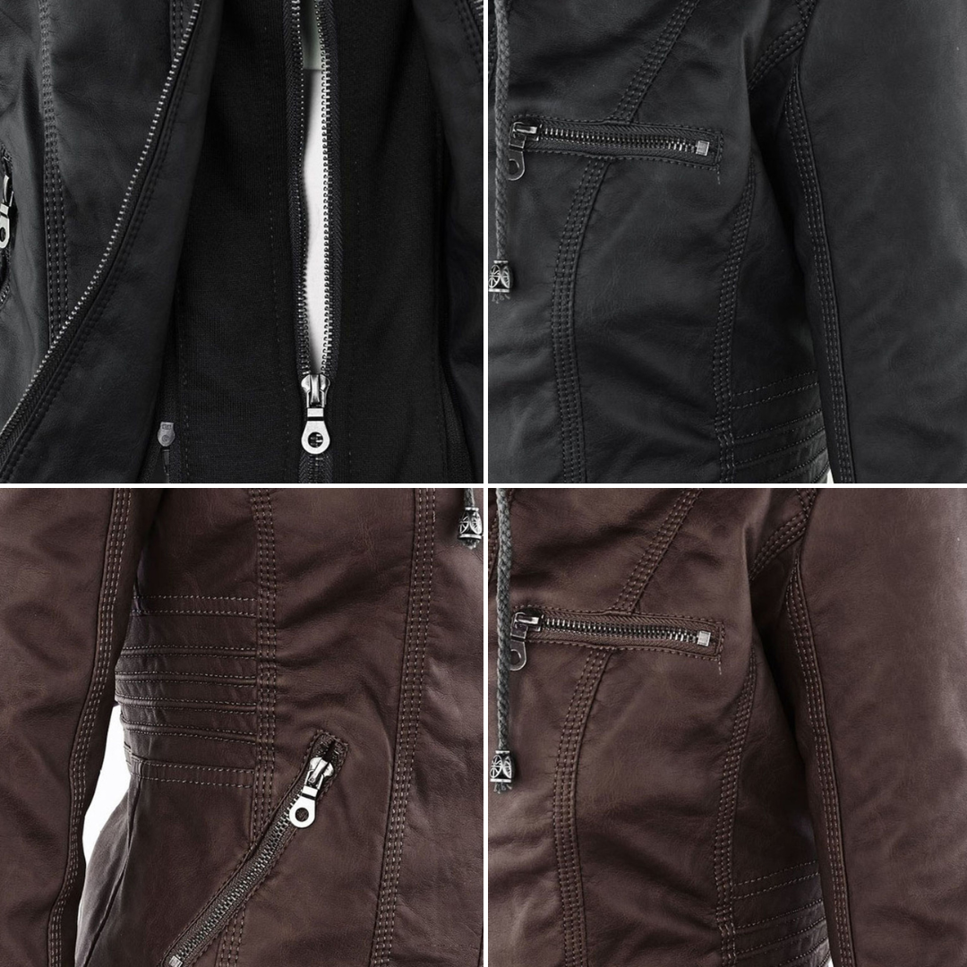 MONICA™ | Elegant Leather Jacket