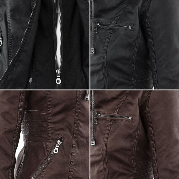 MONICA™ | Elegant Leather Jacket