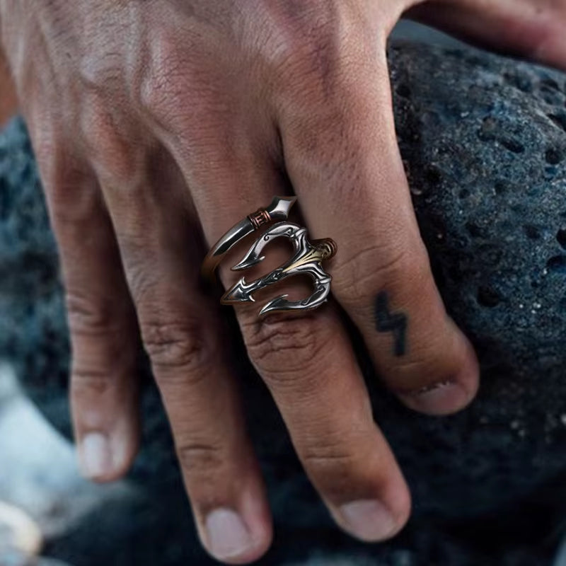 Poseidon’s Trident Ring