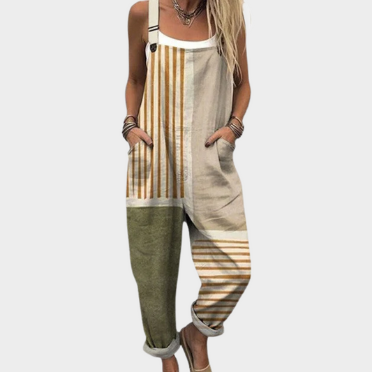 Wattle™ | Beige & Green Overalls