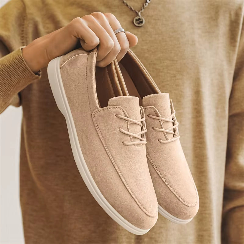 Delano Lace-up Suede Loafer