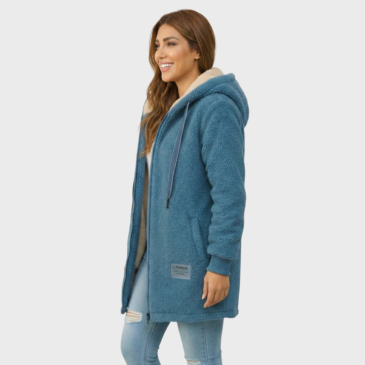 Lisa | Long Teddy Hooded Jacket