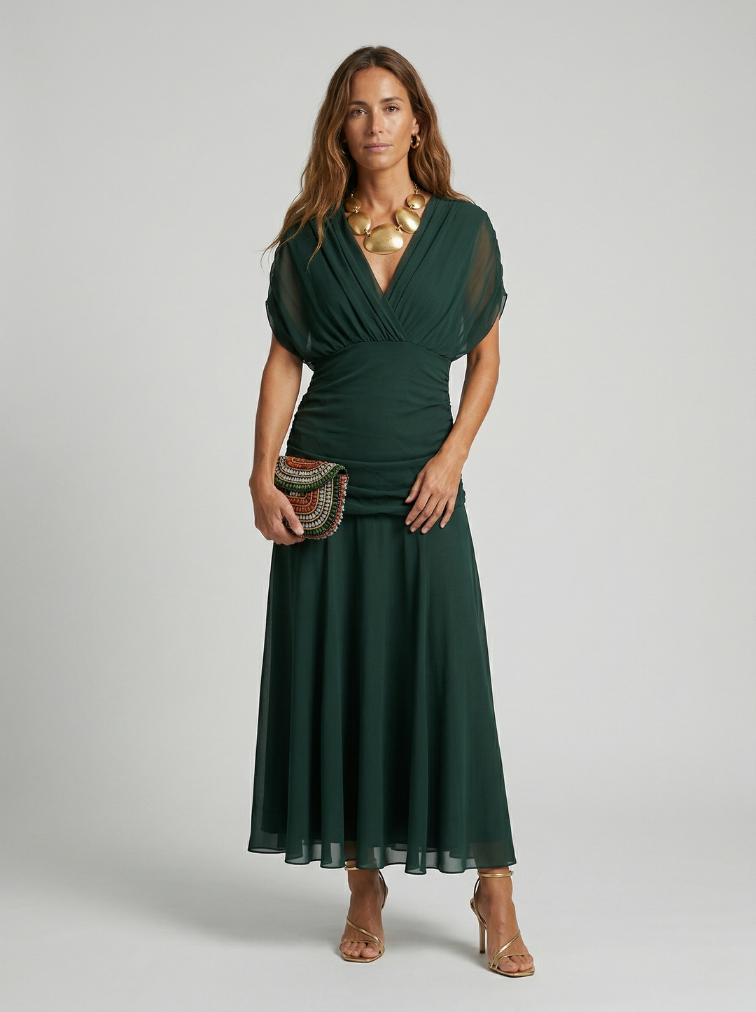 V-Neck Maxi Dress