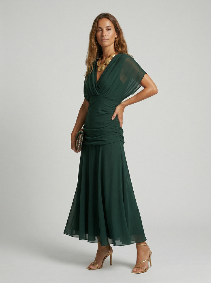 V-Neck Maxi Dress