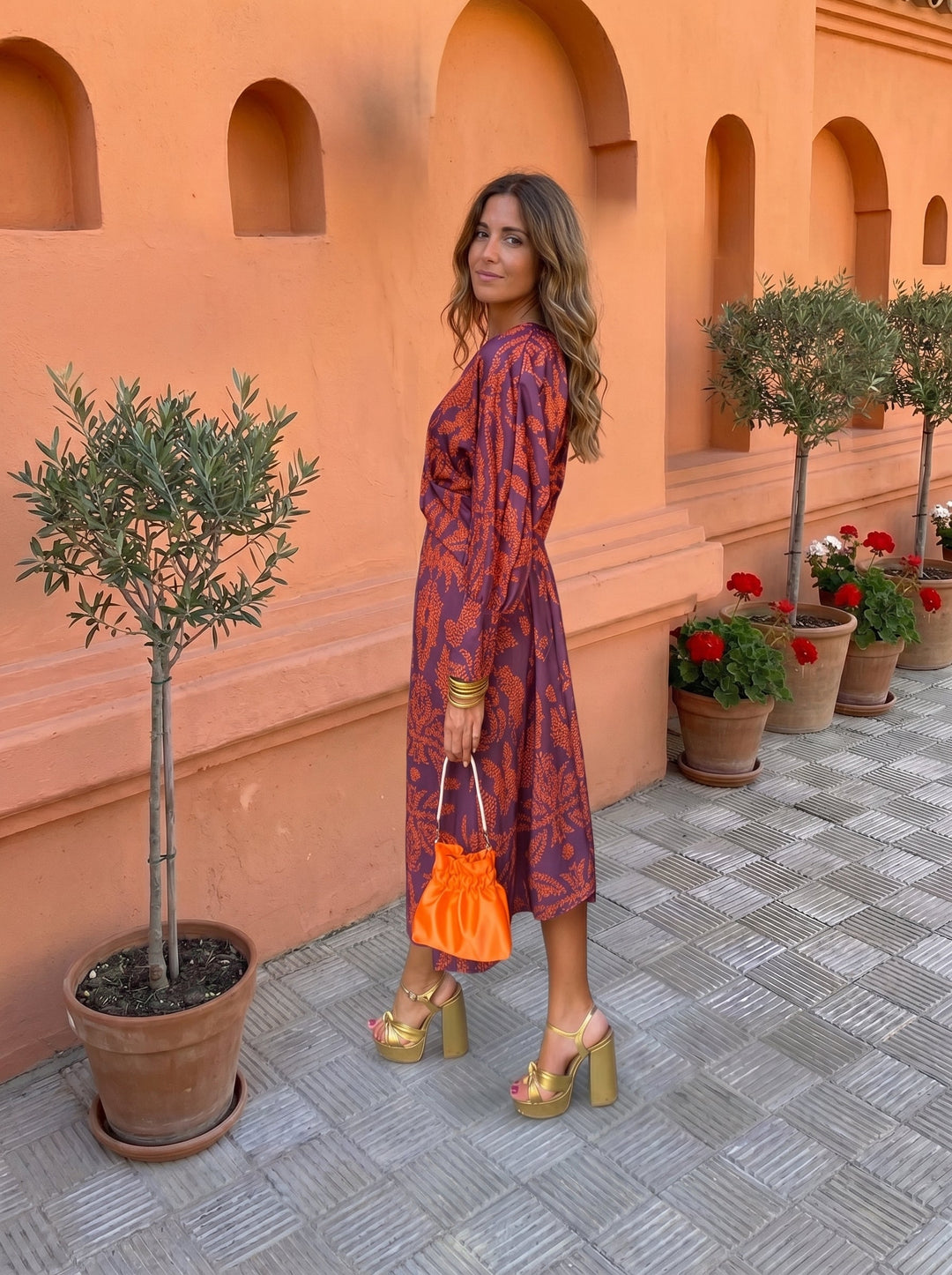 Silvia™ | Patterned Midi Dress