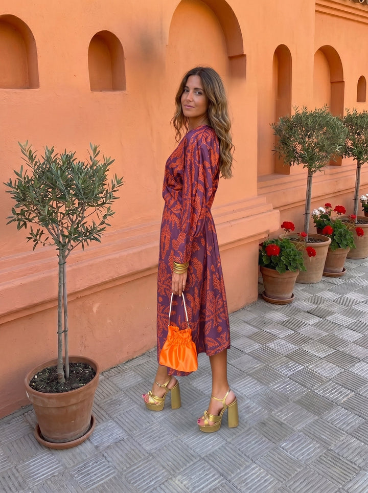 Silvia™ | Patterned Midi Dress