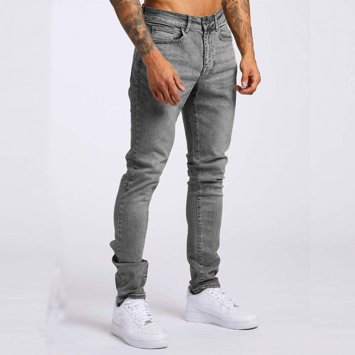 Men's Skinny Fit Denim Jeans - Mid Rise - Five Pocket